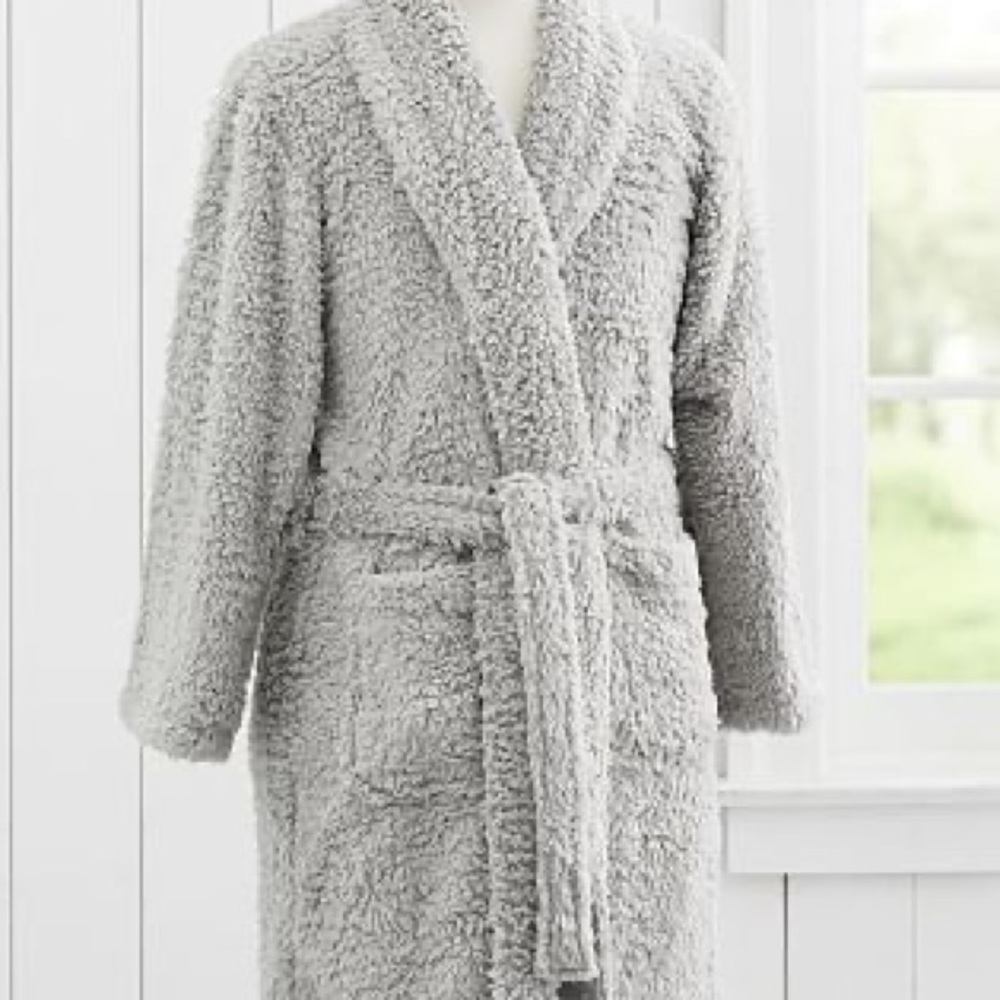 NWT Fuzzy Pottery Barn Robe